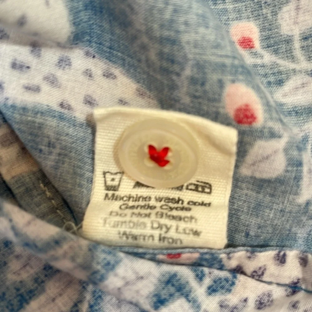 Printfresh Bagheera Leopard Long Sleeve Pajama Top Size S Blue - Picture 9 of 9